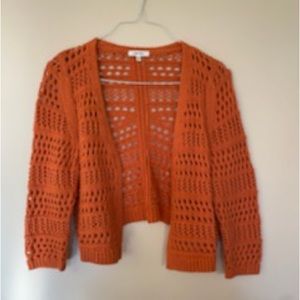 Tyler Boe open cardigan in nice Fall color